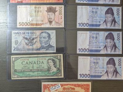 Foreign Currency and coins