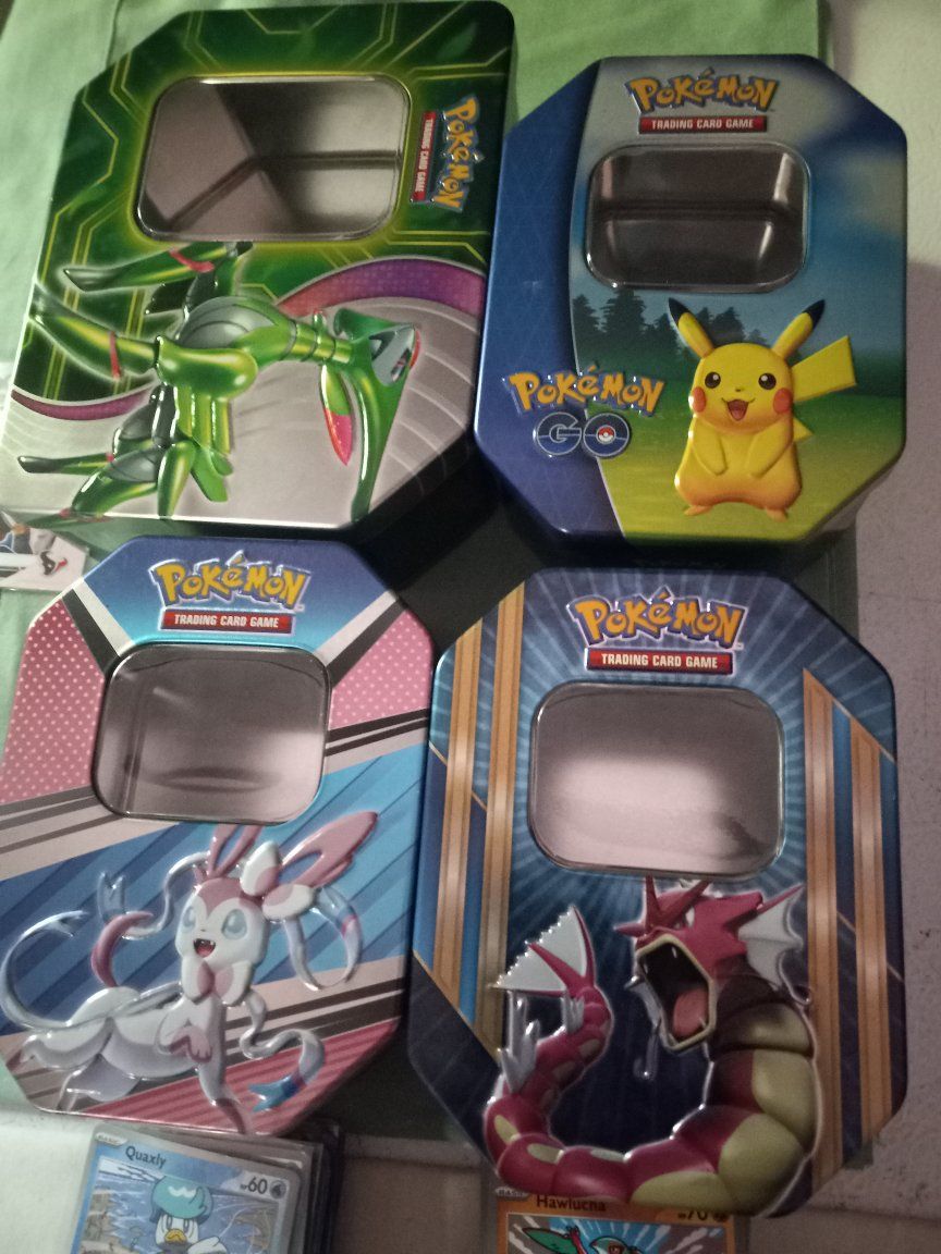 POKEMON & SPORTS CARDS, POKEMON TINS
