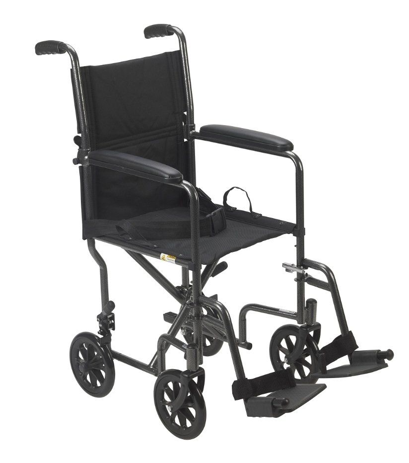 Lightweight Folding Transport Wheelchair
