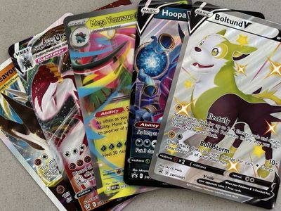 Boltund V Pokemon Card SWSH085, Hoopa, Mega Venusaur, Kleavor VSTAR, Mixed Lot