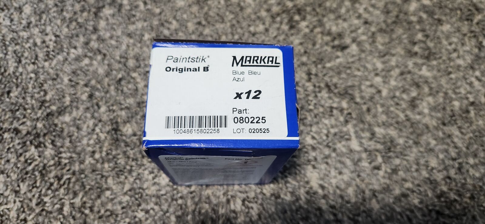Markal "B" Blue Solid Paint Stick Marker Tire Crayon Pack of 12