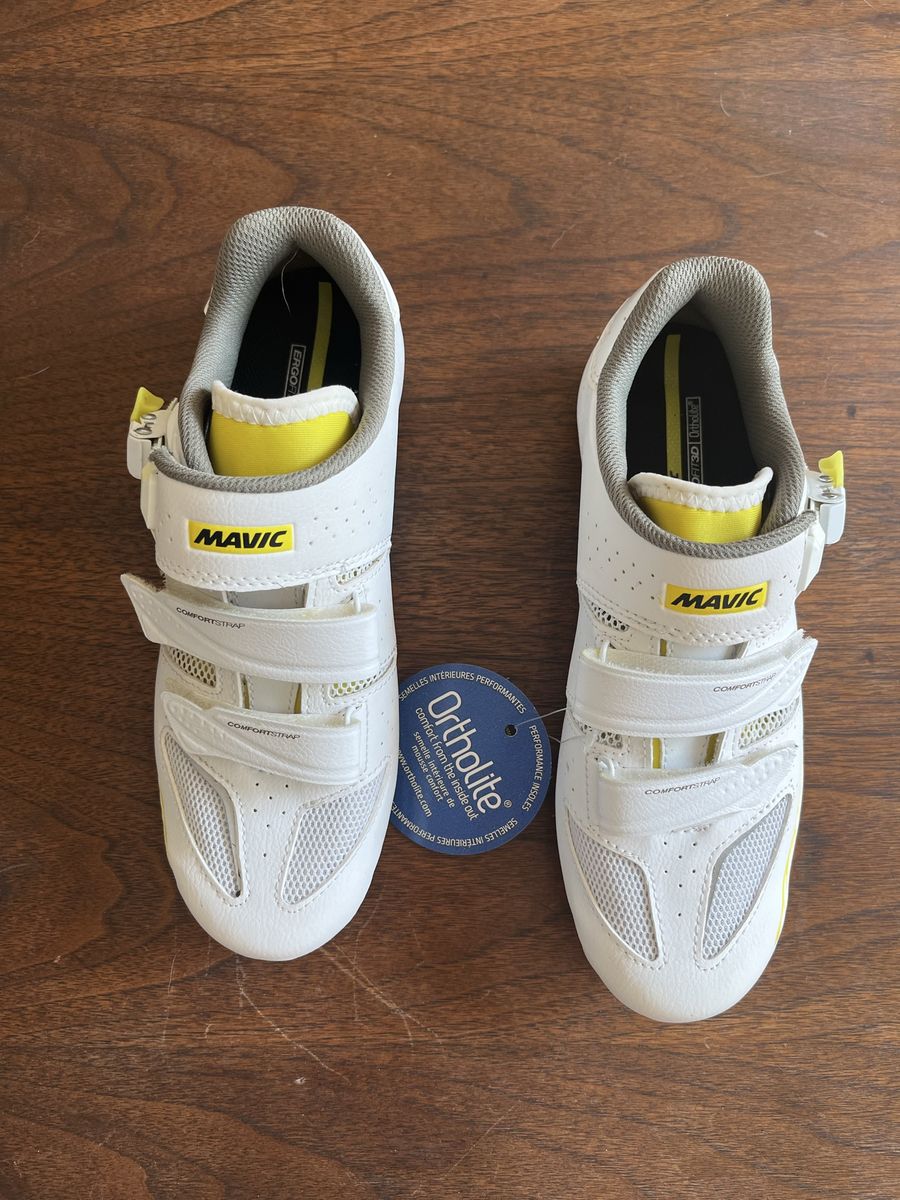 Mavic Women's Road Cycling Shoes - Size 7, White with Ortholite Insoles