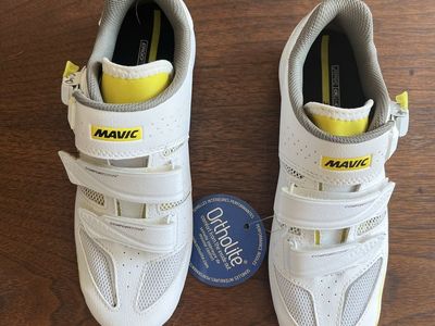 Mavic Women's Road Cycling Shoes - Size 7, White with Ortholite Insoles