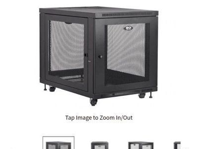 Tripp Lite SmartRack 12U Mid-Depth Small Rack Enclosure Black