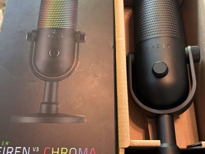 Razer Seiren V3 Chroma USB RGB Condenser Gaming Microphone for PC - Black