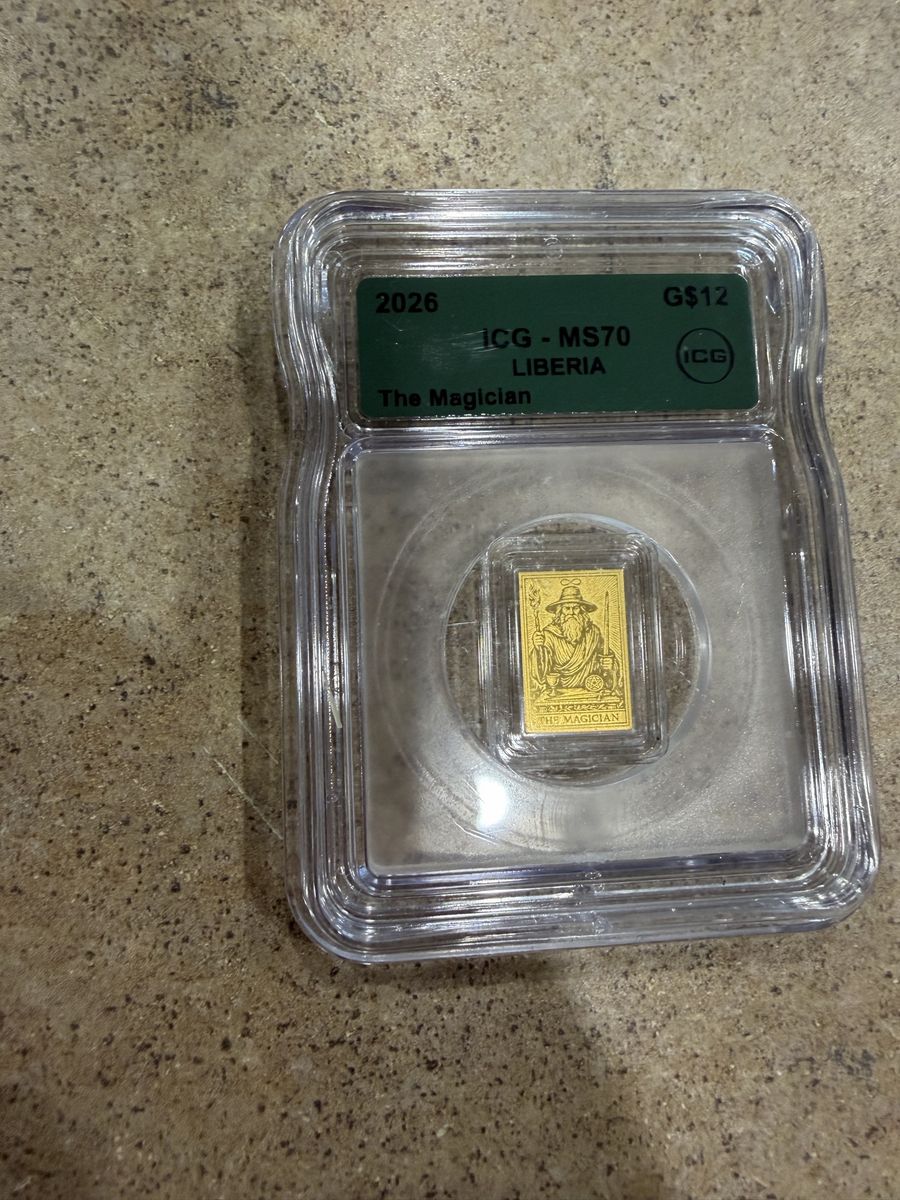 2026 ICG MS-70 Liberia 'The Magician' G$12 Gold Coin - Certified Grade