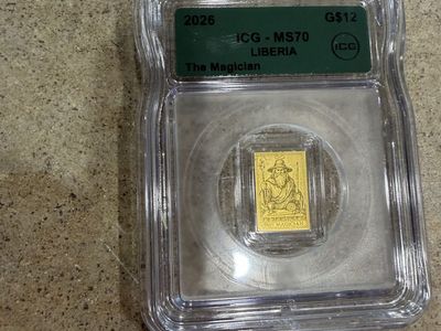 2026 ICG MS-70 Liberia 'The Magician' G$12 Gold Coin - Certified Grade