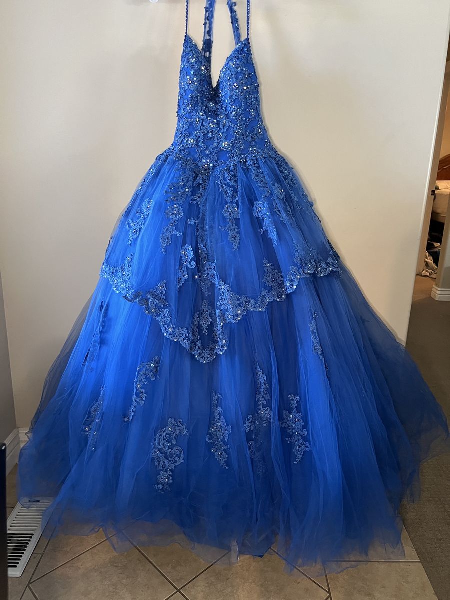 Morilee Royal Blue Ball Gown Quinceañera Dress Size 8