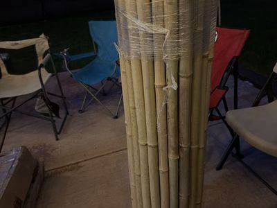 Forever Bamboo Backyard X-Scapes Natural Bamboo Slat Fencing Roll