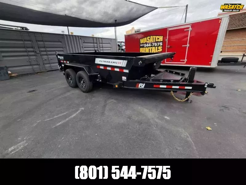 2026 PJ Trailers 7X14 DT1 Telescopic Hydraulic Jac