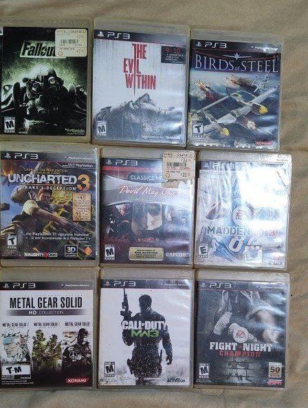 PS3 games for sale $5 each