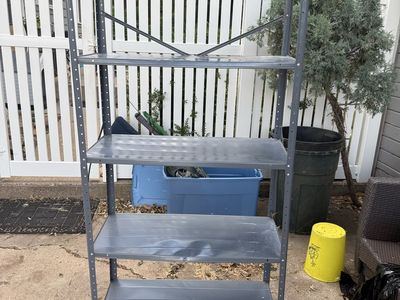 Light duty metal shelf