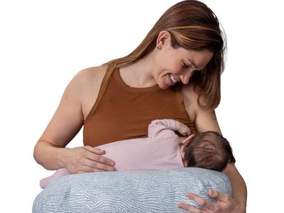 New Boppy Nursing Pillow - Ergonomic Bottle & Breastfeeding Pillow with High, Firm, Large Area