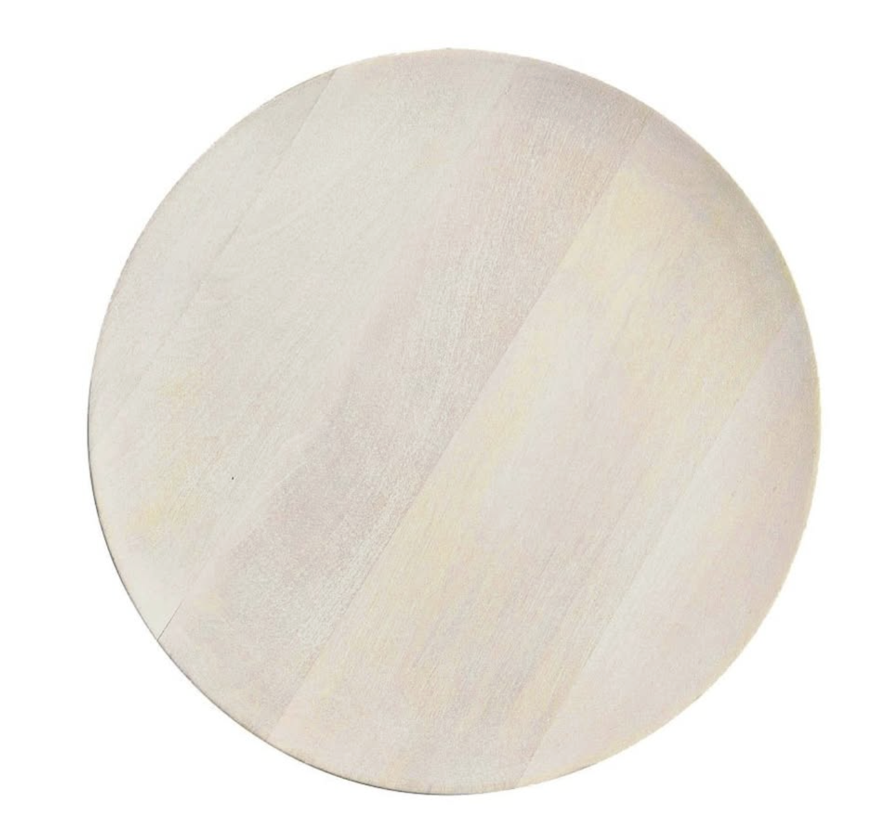 Whitewashed wood chargers