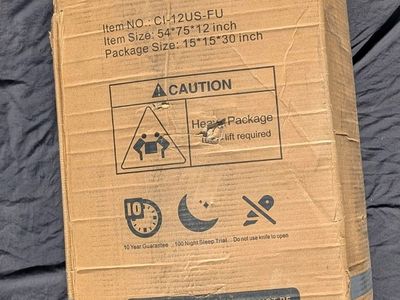 Full Size 12FU Mattress - New in Damaged Box, Memory Foam, 10-Year Guarantee