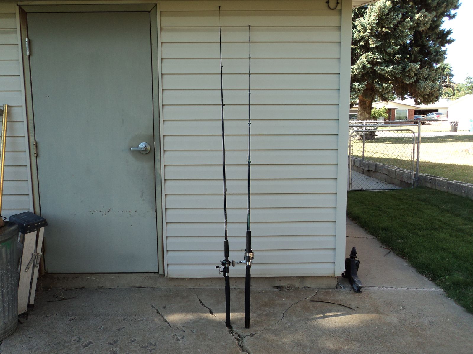 Two Fishing Poles With Reels. Your Choice $25.00 Ea Or Both For $40.00