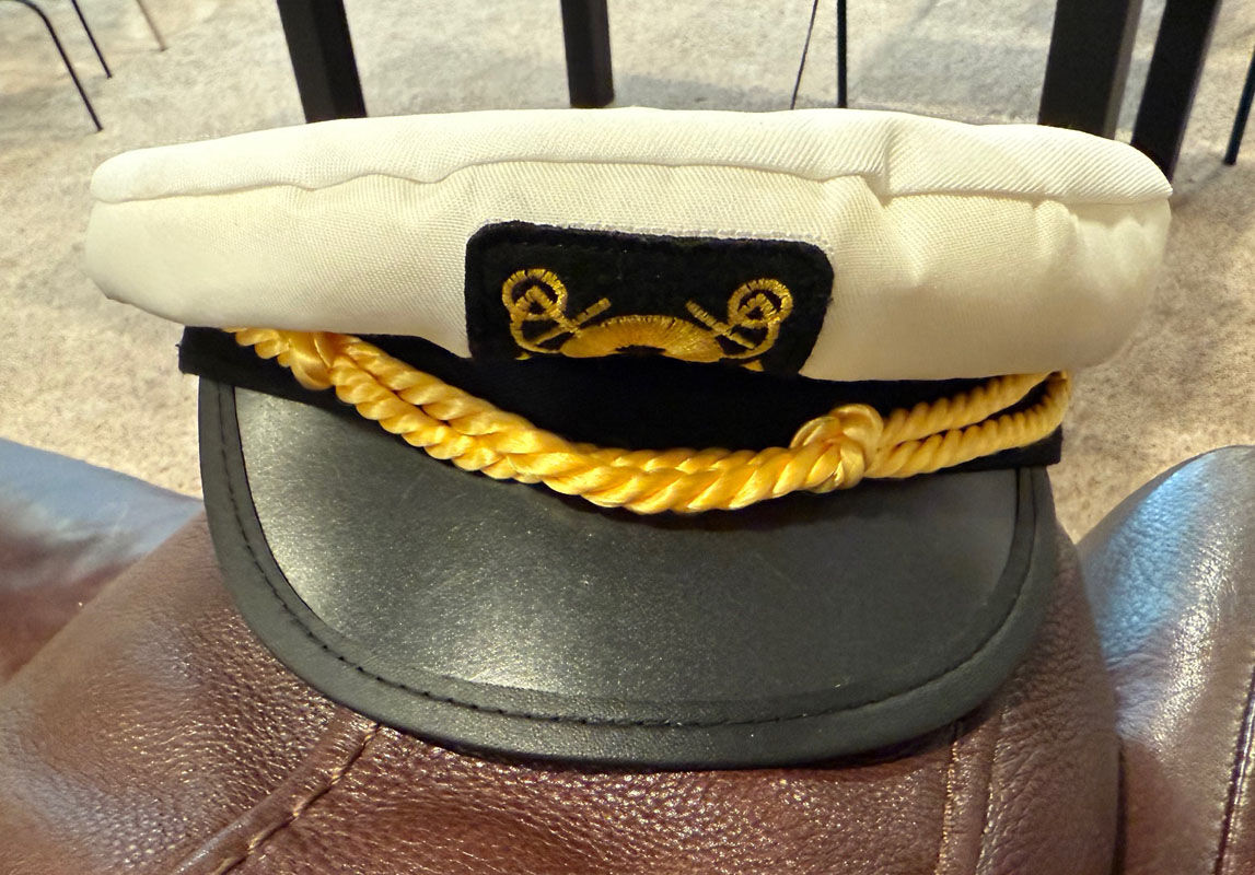 Child Size Ship Captain Hat for Dress Up Adjustable
