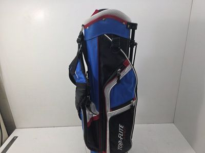 Top-Flite Junior Golf Stand Bag - Blue/Black/Red - Lightweight & Durable for Young Golfers