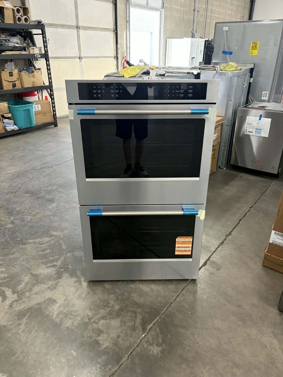 NEW KITCHENAID 30 INCH DOUBLE WALL OVEN STAINLESS