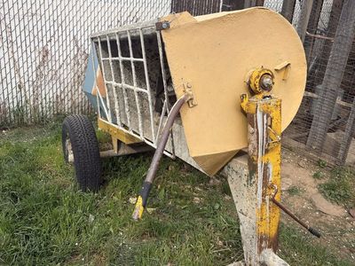 Old stone mortar mixer