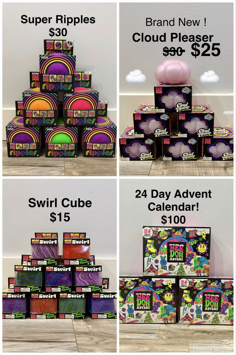 Viral squishy Toys and Needoh pop up sale !  Saturday August, 22nd 10:00am - 3:00 pm   352 E. Golden Pheasant Dr
