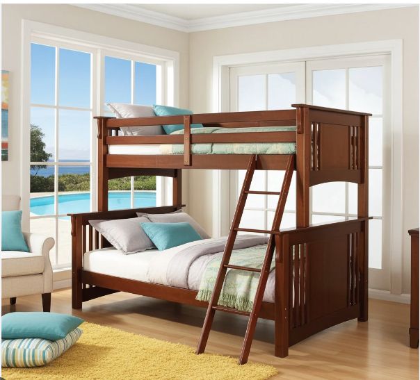 Oak Bunk Bed with mattress