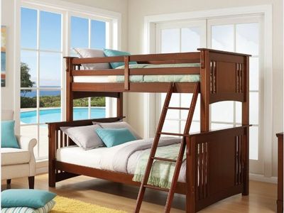 Oak Bunk Bed with mattress