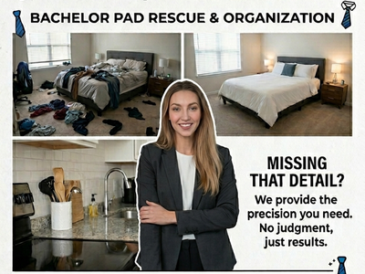 Bachelor Pad Rescue & Organization – No Judgment Cleaning (Utah County)