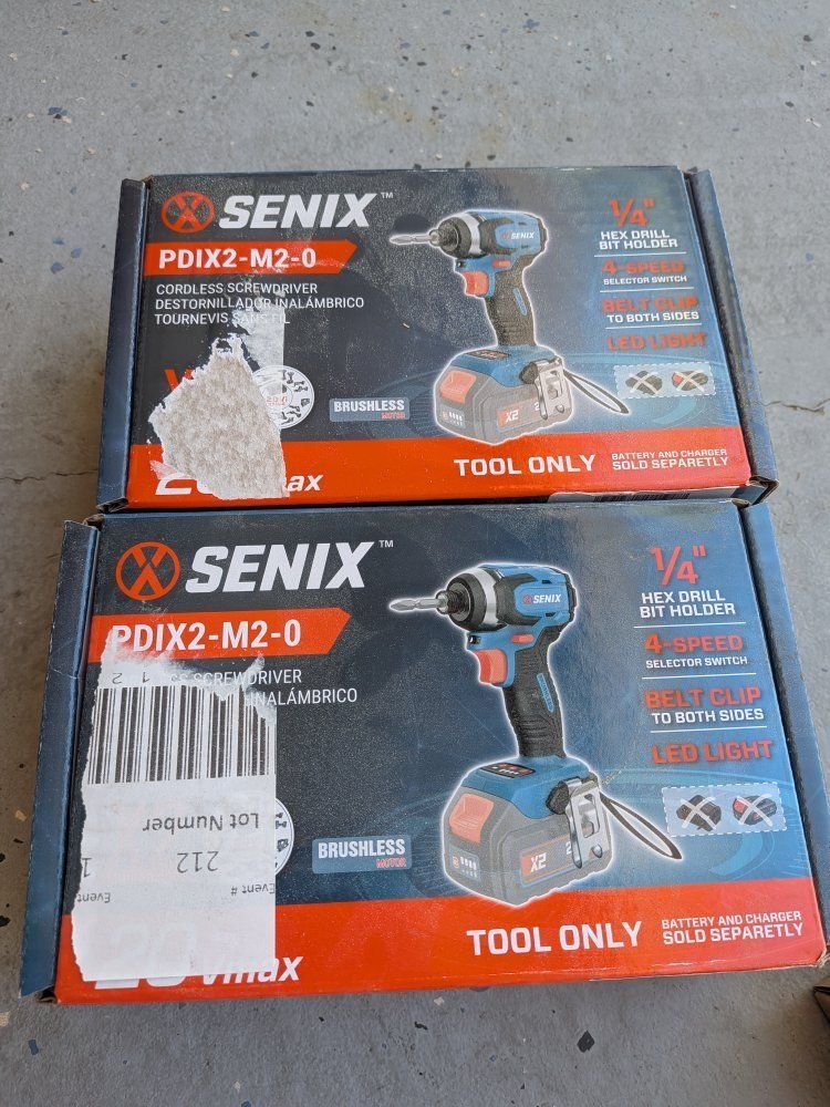 2 cordless screwdrivers