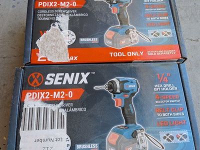 2 cordless screwdrivers