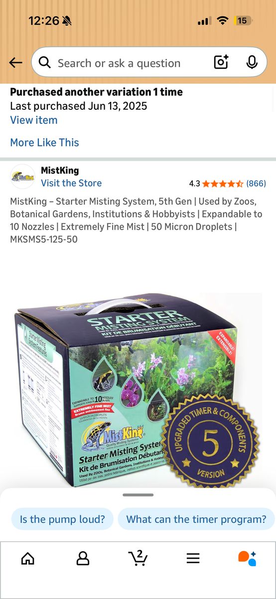 NEW - Mist King Reptile System