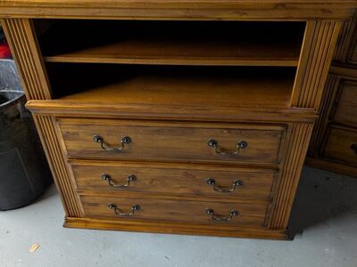 hard wood dresser/tv stand