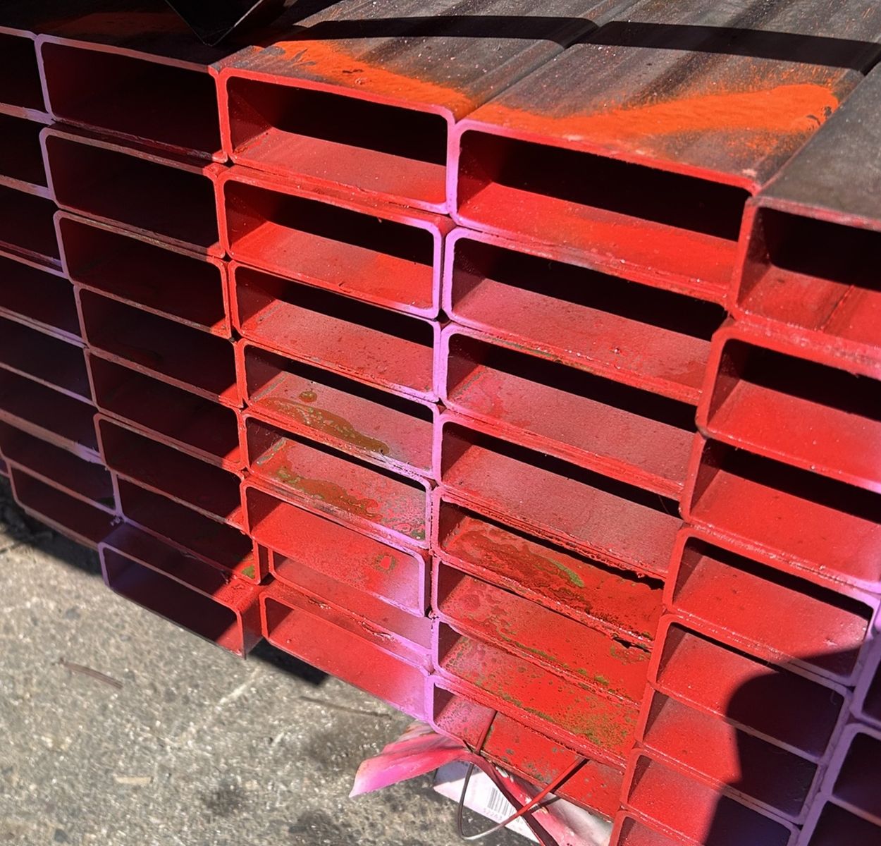 POPULAR SIZE!! Surplus Steel Rectangular Tubing 4 x 1-1/2 x 11 GA x 20' - $67.95 each