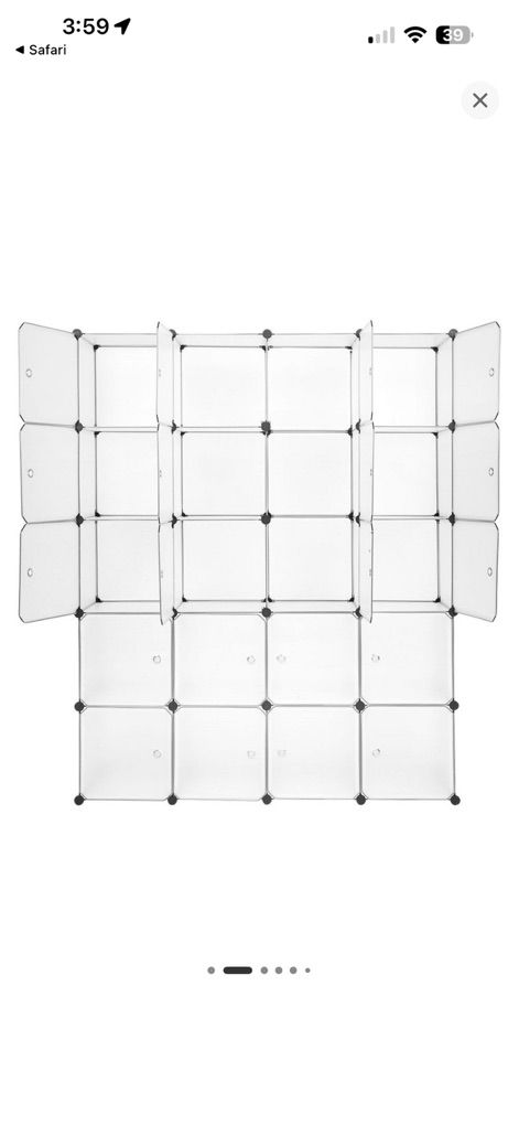 4+ Sets Modular 20 Cube Storage Shelves with Doors