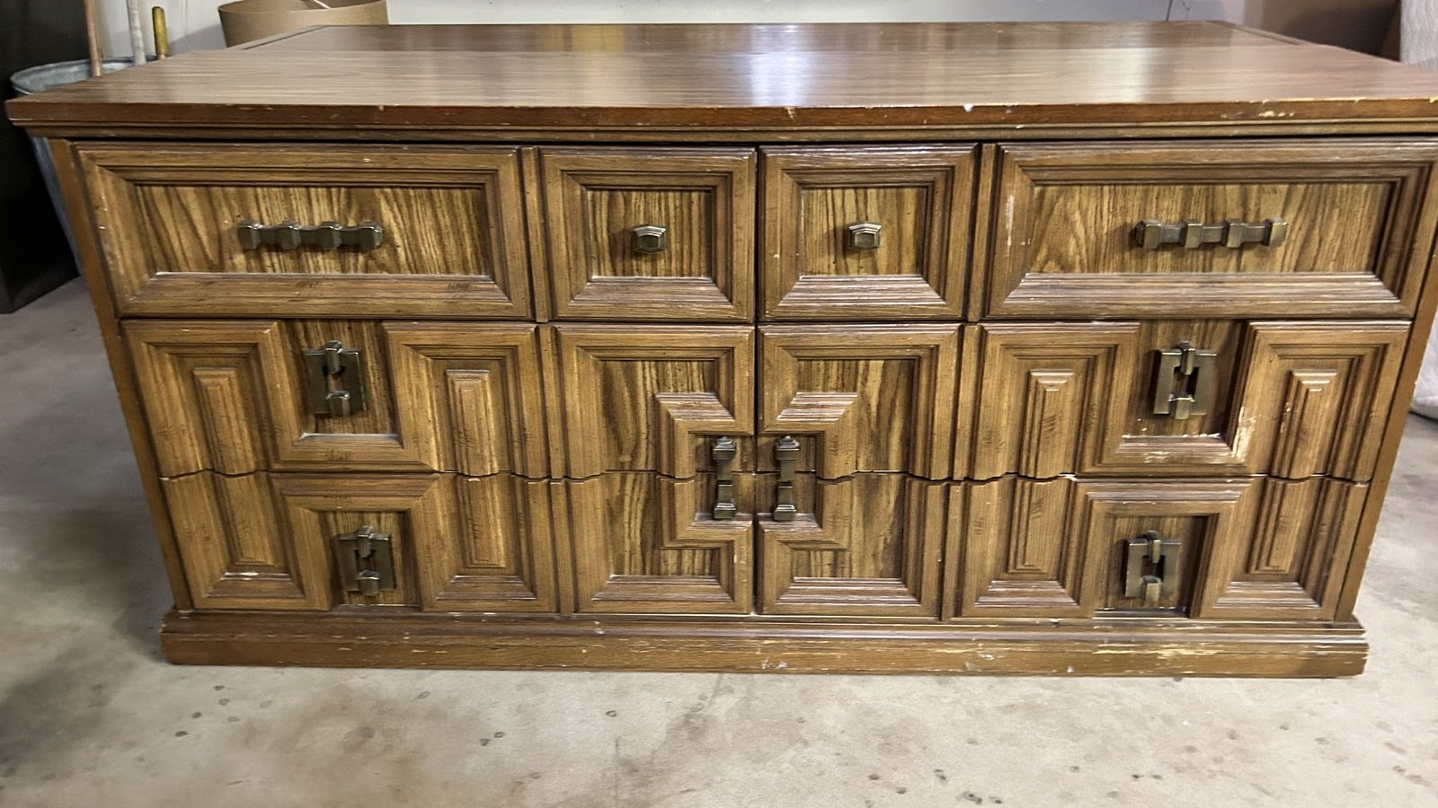Bassett Lowboy, solid wood dresser Dove-tailed