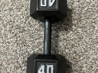 1-40 lb metal dumbbell