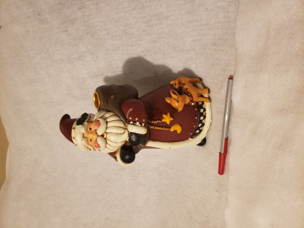 Santa Candle Holder