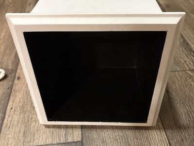 White & Black Square box- Small Decorative wall decor