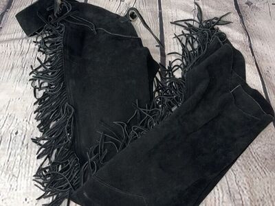 Black Suede Chaps