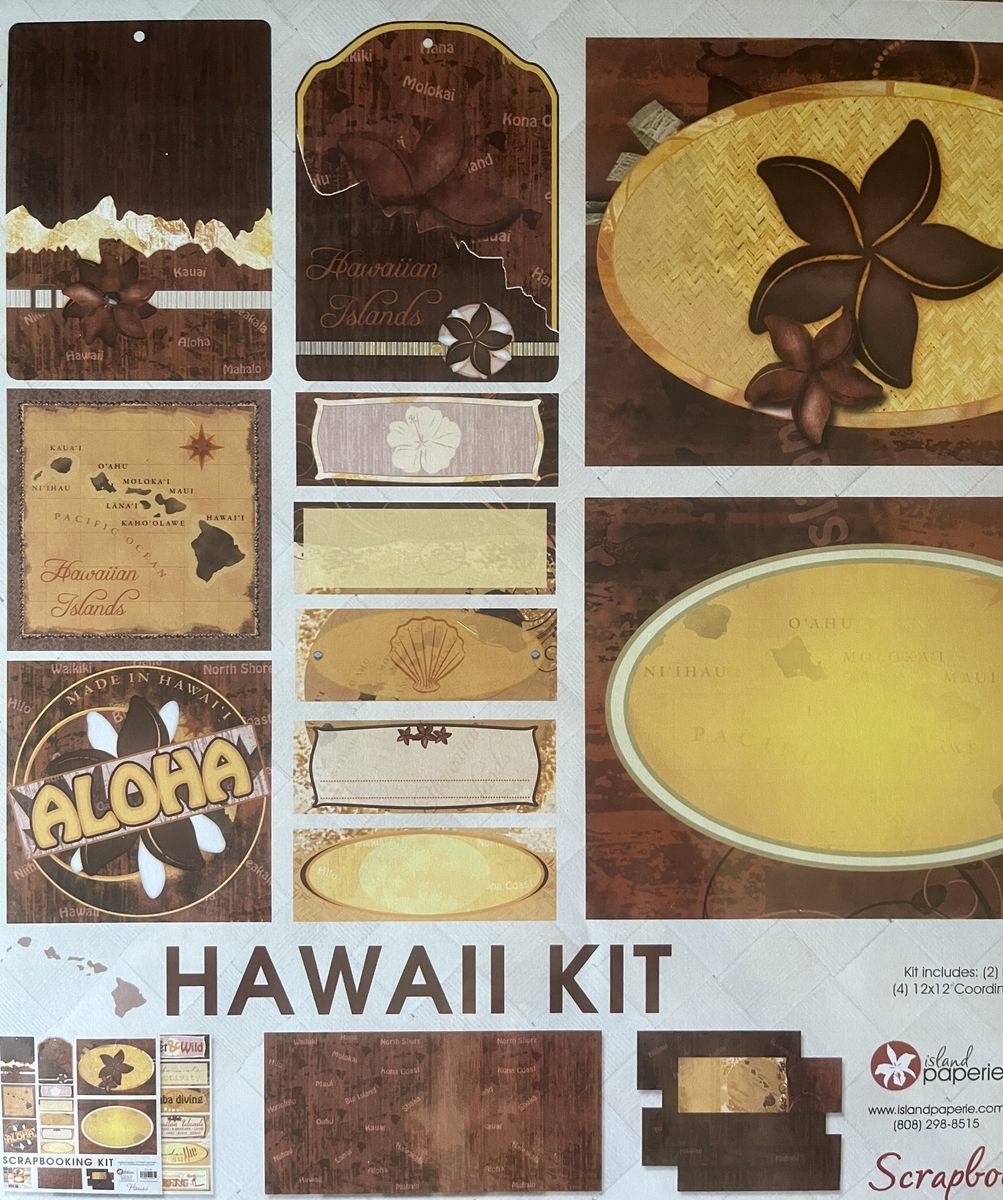 12” x 12” Scrapbook Page Kit – Hawaii