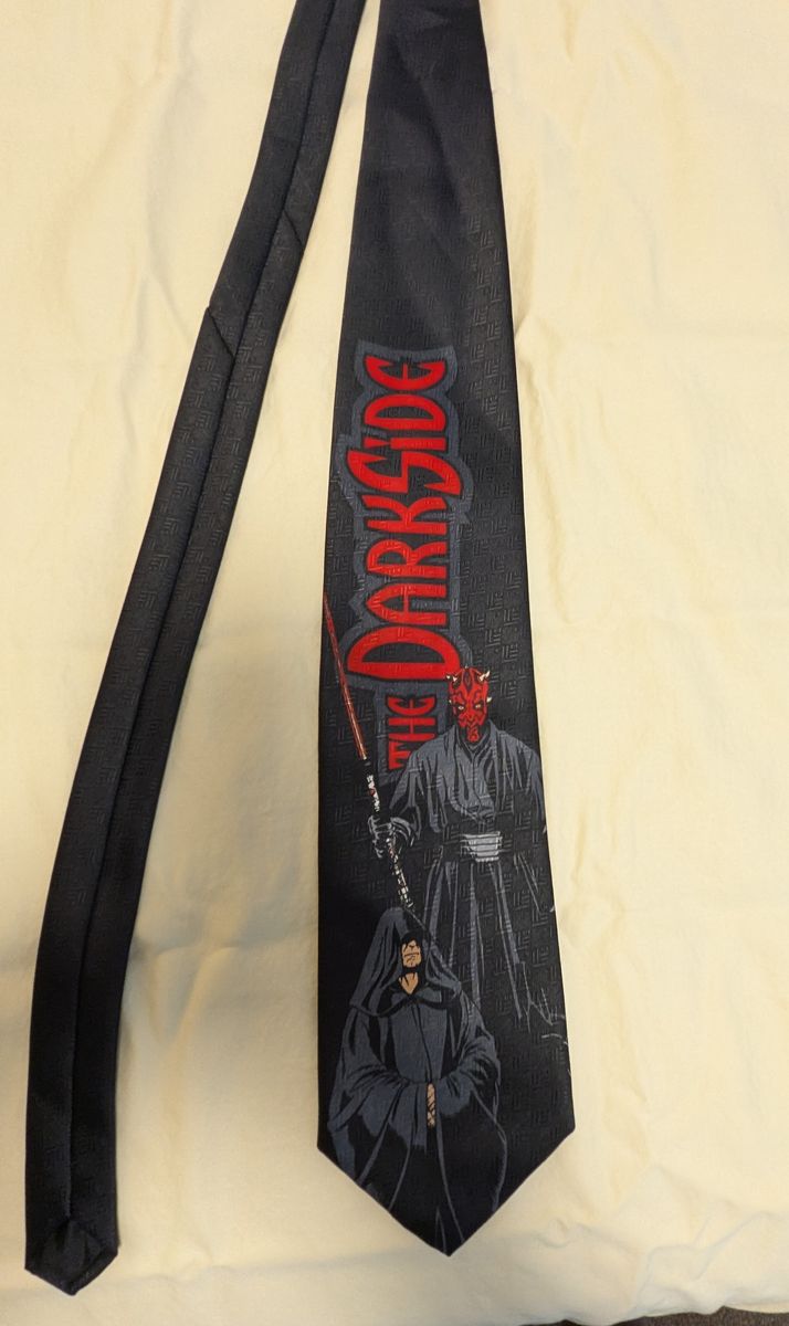 Star Wars The Dark Side Darth Maul Emperor Palpatine Necktie Polyester Tie