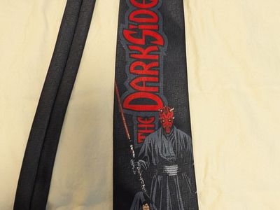 Star Wars The Dark Side Darth Maul Emperor Palpatine Necktie Polyester Tie