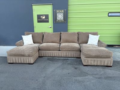 Double Chaise Sectional Couch (Free Delivery )