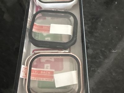 New Smart Watch Case Protectors - White, Black, Rose Gold 3-Pack