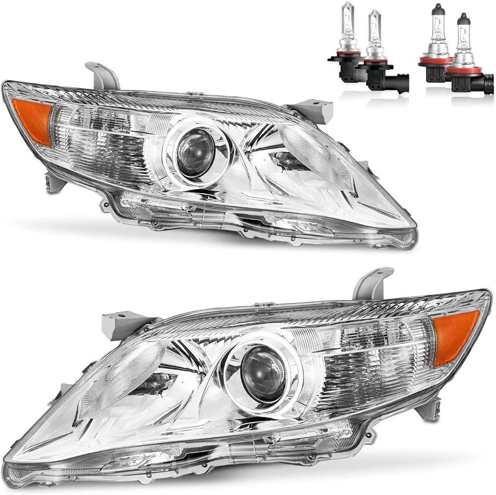 NEW Replacement Headlights for  Toyota Camry with Bulbs