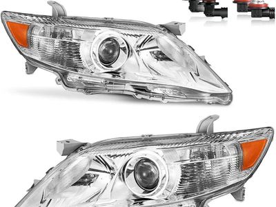 NEW Replacement Headlights for Toyota Camry with Bulbs
