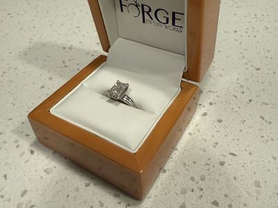 Emerald cut engagement ring for sale