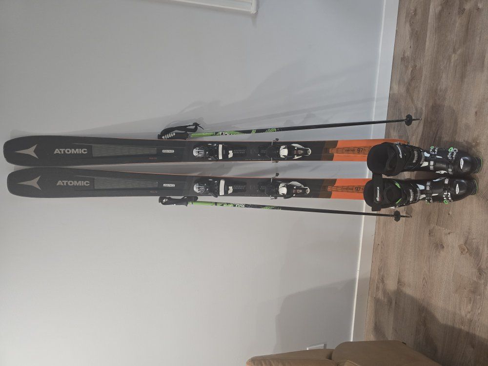 skis boots poles