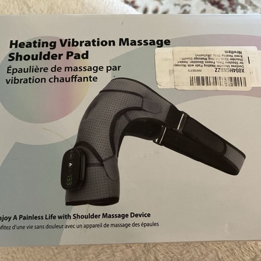Heating Vibration Massage Shoulder Pad for Pain Relief - New in Box