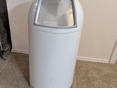 vintage Lawson bullet garbage can 31"
